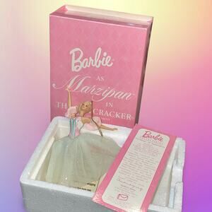 Avon Barbie Marzipan in the Nutcracker Porcelain Ornament Box COA 3rd in Series